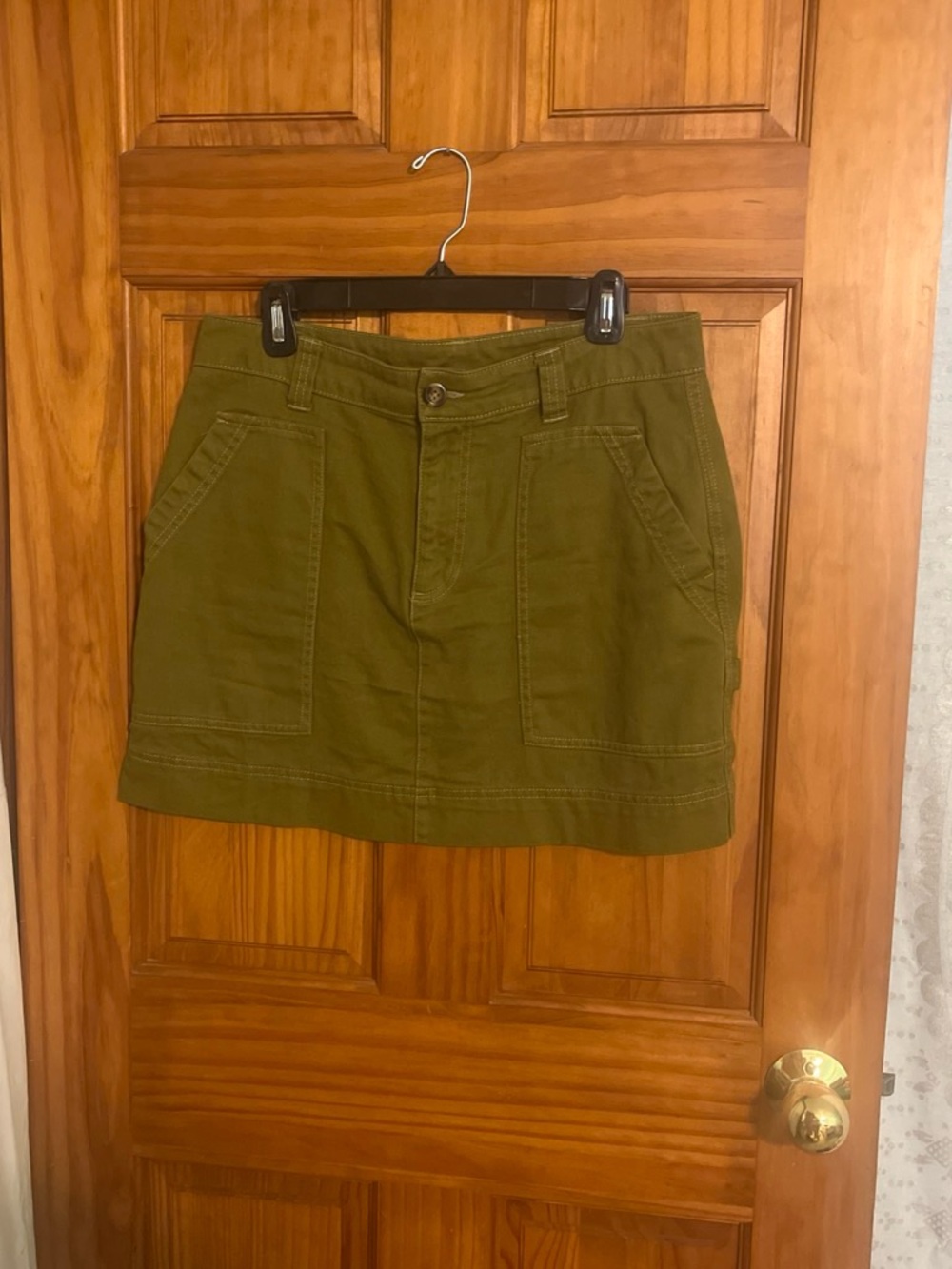 Old Navy Olive Green Utility Mini Skirt